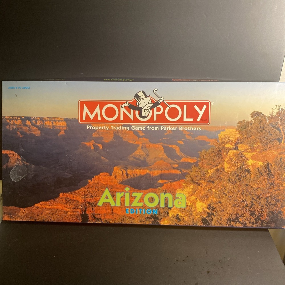 Vintage Monopoly Board Game Arizona Edition - Complete open box unplayed